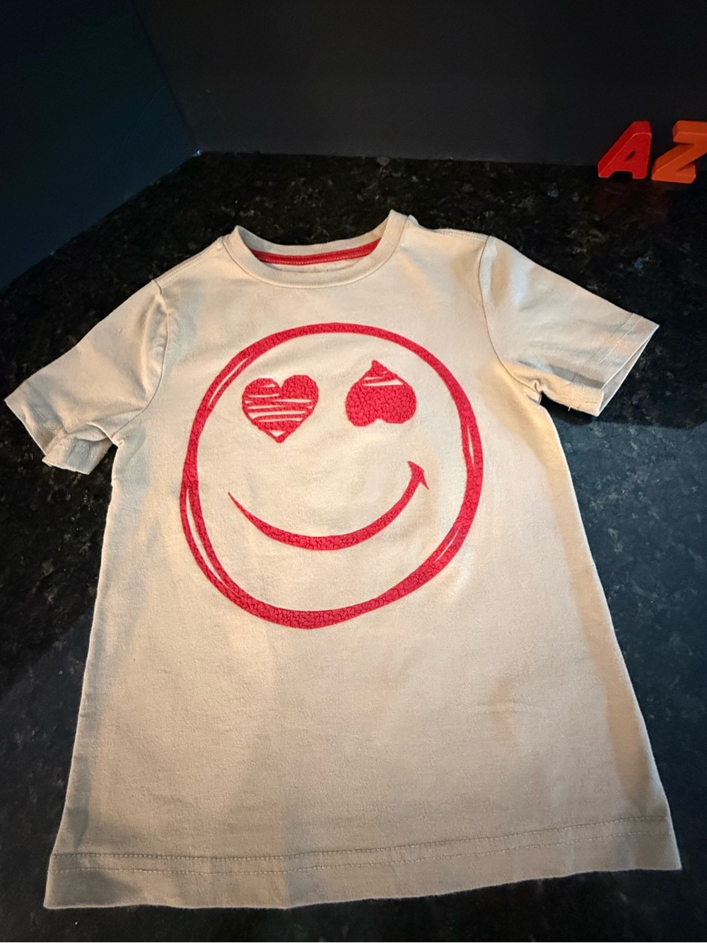 Tommy Bahama Kids Heart Eyes Smiley Face Graphic Tee Size XS 4